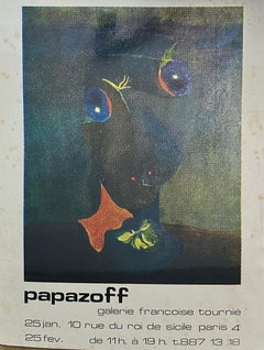 Vintage Poster, Papazoff, Galerie Francoise..., 1970
