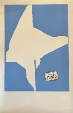 Vintage Poster, The Paris Review, blue