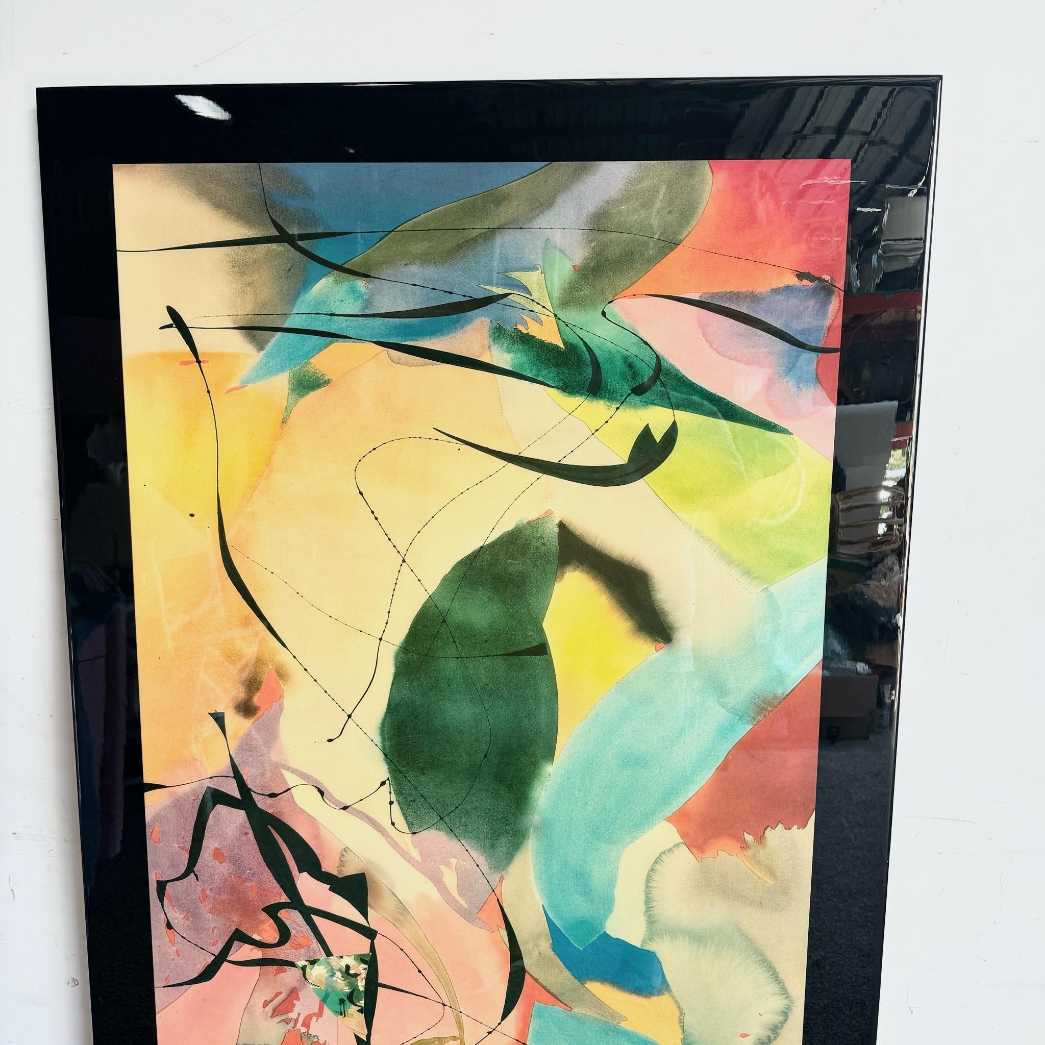 Resina acrilica astratta postmoderna vintage di Peter Kitchell In condizioni buone in vendita a Delray Beach, FL