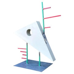 Sculpture géométrique abstraite postmoderne vintage