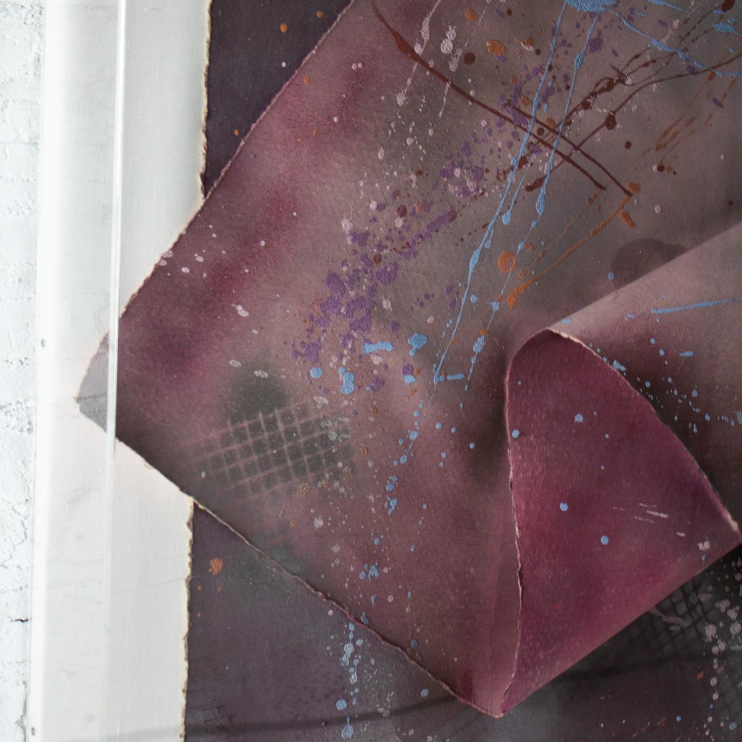 Americano Vintage Postmodern Abstract Mixed Media Large Scale 3D Collage di Martha Holden in vendita
