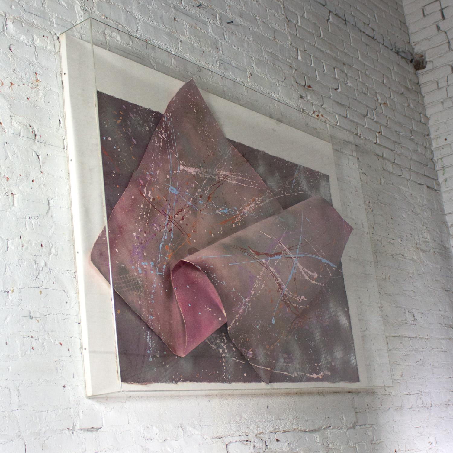 Vintage Postmodern Abstract Mixed Media Large Scale 3D Collage di Martha Holden In condizioni buone in vendita a Topeka, KS