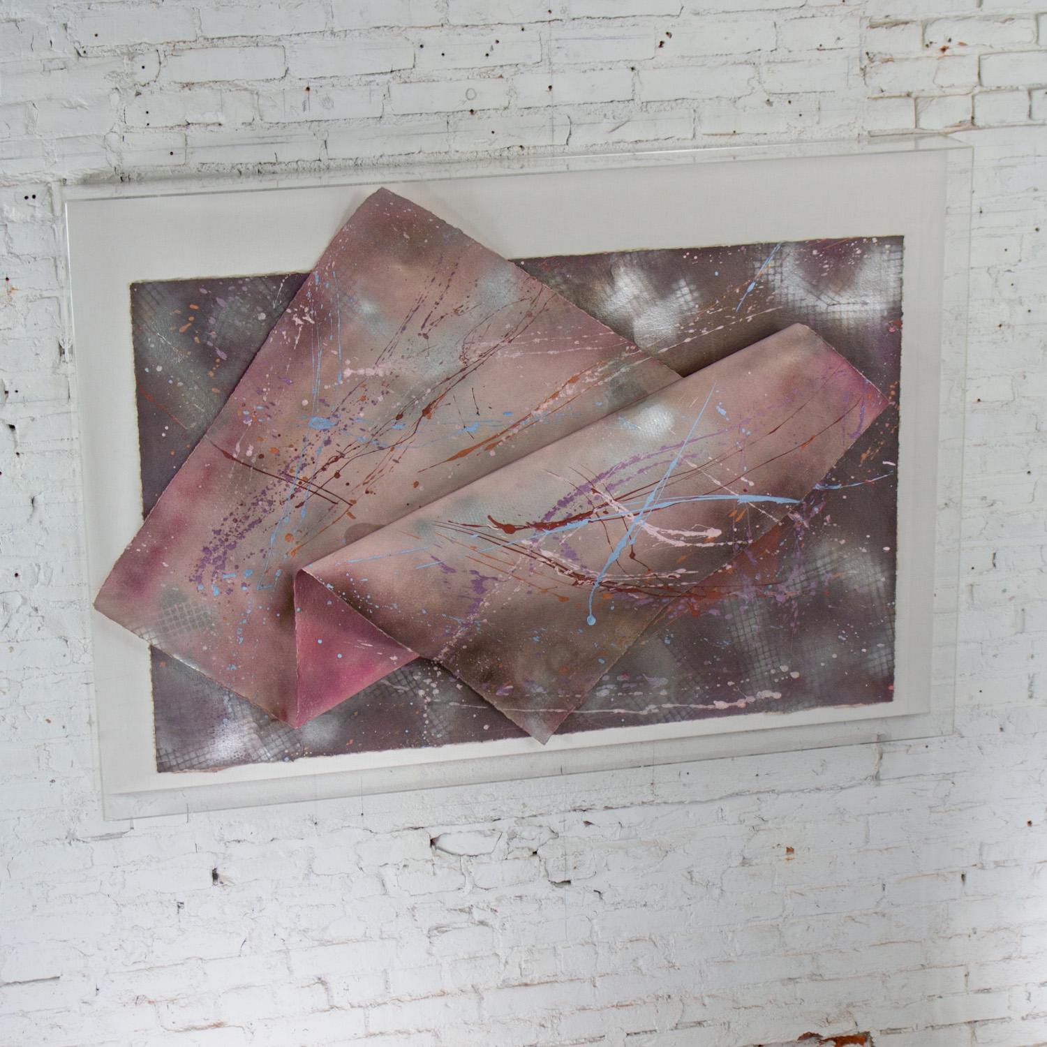 XX secolo Vintage Postmodern Abstract Mixed Media Large Scale 3D Collage di Martha Holden in vendita