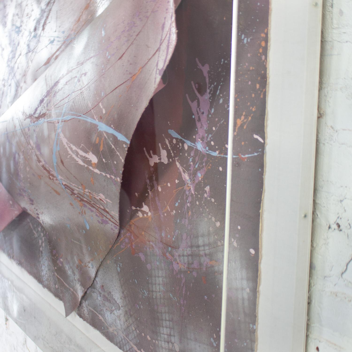 Plexiglass Vintage Postmodern Abstract Mixed Media Large Scale 3D Collage di Martha Holden in vendita
