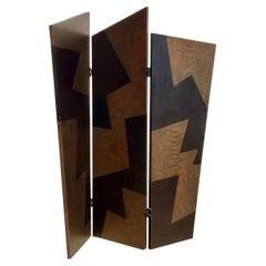 Vintage Postmodern Angled Room Divider