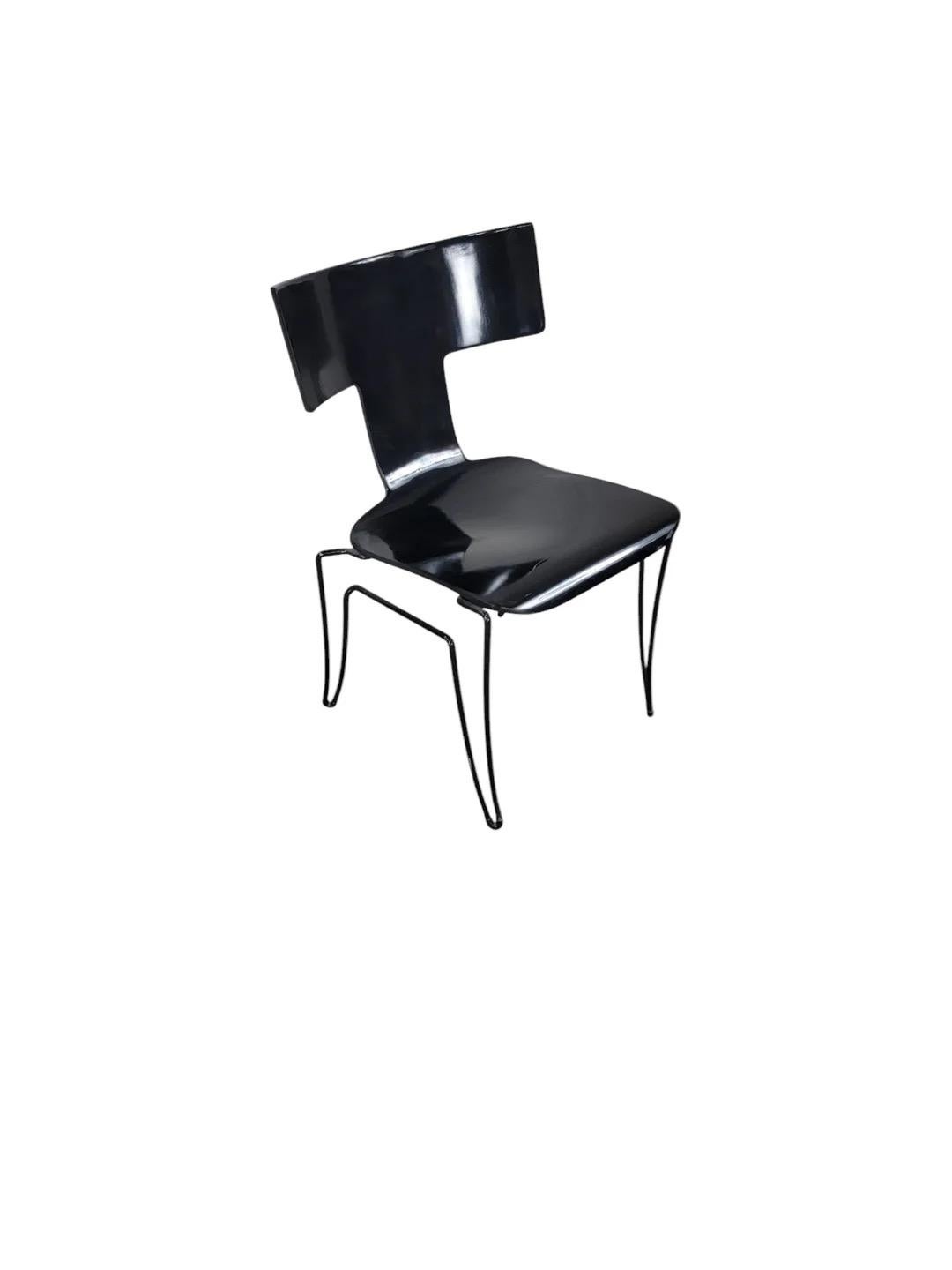 Post-Modern Vintage Postmodern Anziano Chair By John Hutton For Donghia