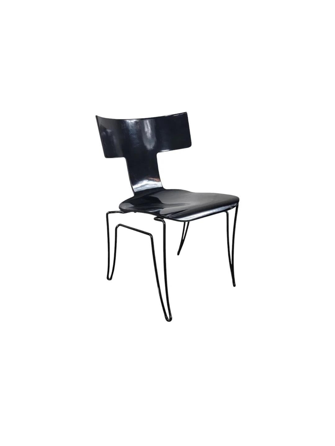 Unknown Vintage Postmodern Anziano Chair By John Hutton For Donghia