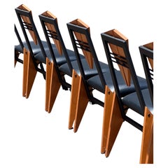 Vintage Postmodern Architectural Dining Chairs