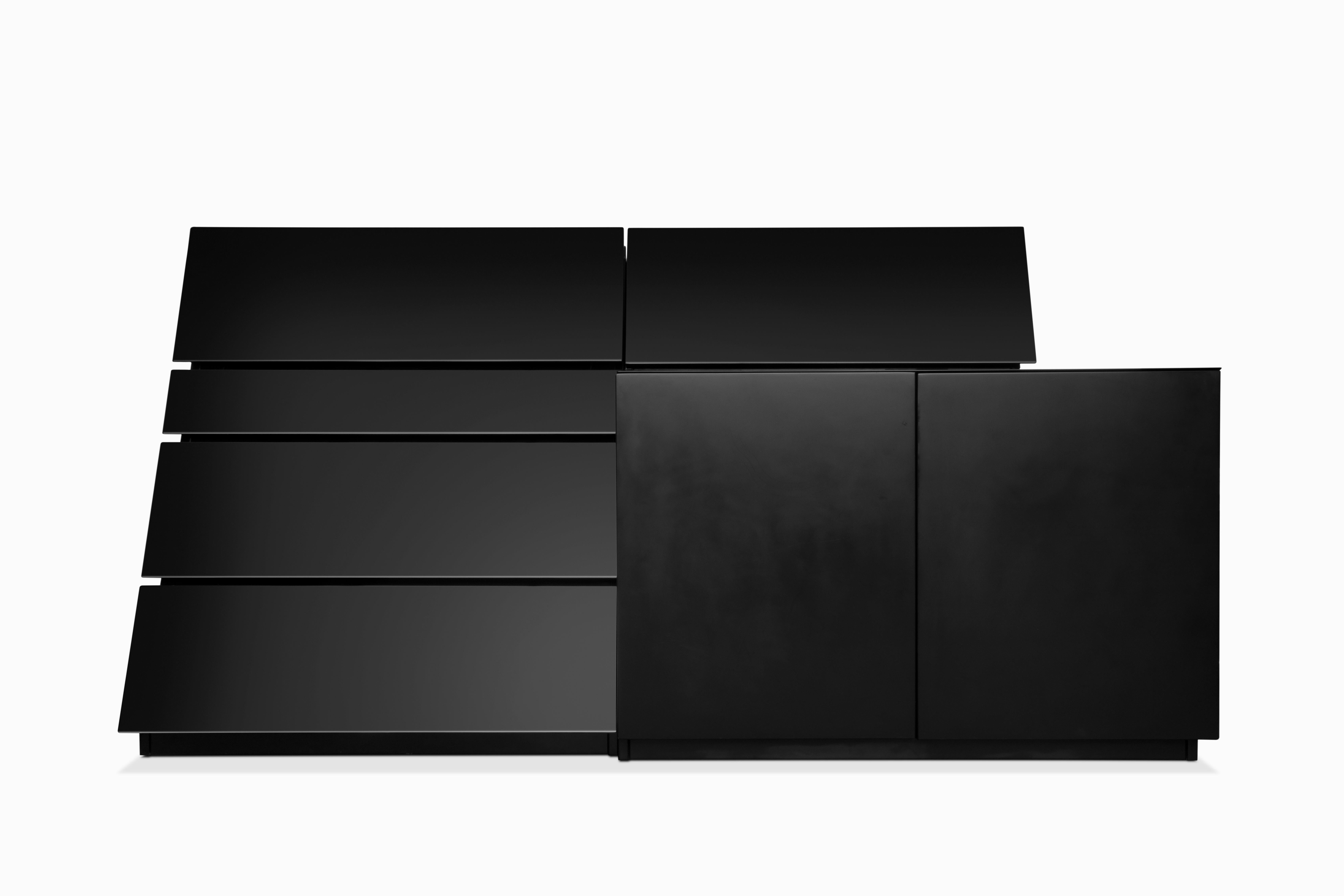 Credenza asimmetrica postmoderna vintage di Rougier In condizioni buone in vendita a Oxnard, CA