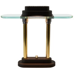 Vintage Postmodern Bankers Lamp by Robert Sonneman for George Kovacs, 1980s