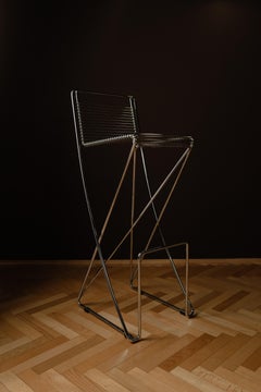 Vintage Postmodern Bar Stools by Prof. Till Behrens for Schlubach, Germany, 1980