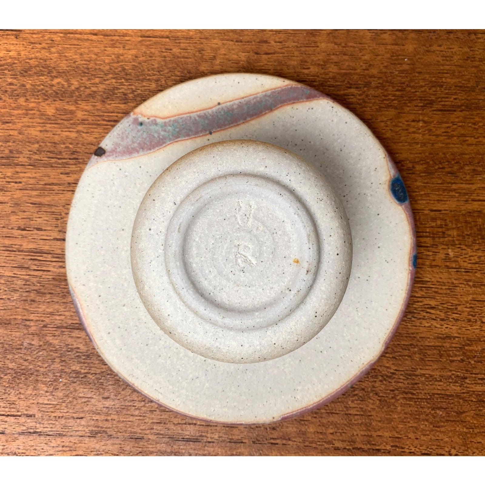 Vase à fleurs piqué en céramique postmoderne, années 1980 en vente 1