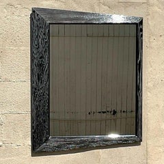 Vintage PostModern Cerused Bow Tie Mirrors - Set of 2