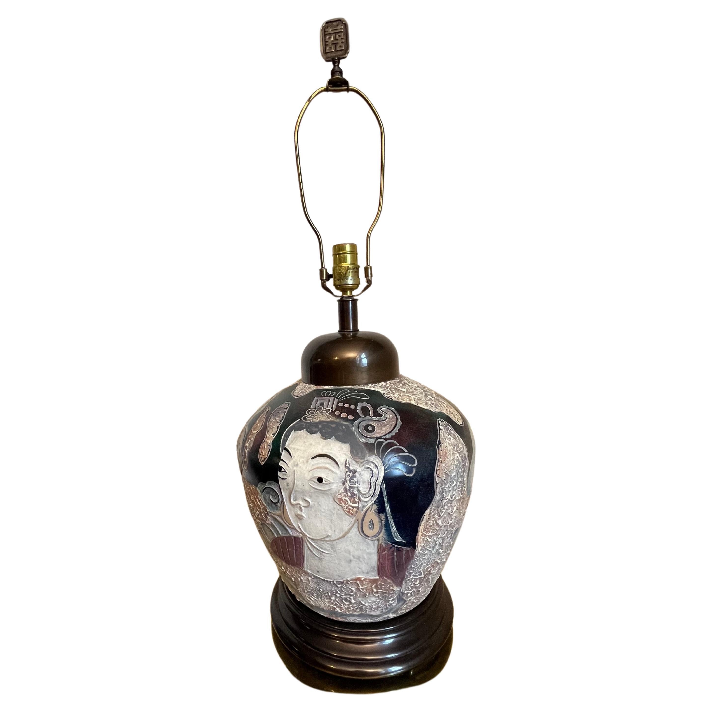 Postmoderne Chinoisere-Lampe Frederick Cooper, Vintage im Angebot