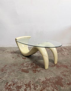 Vintage Postmodern Coffee Table, Organic Anthropomorphic Form