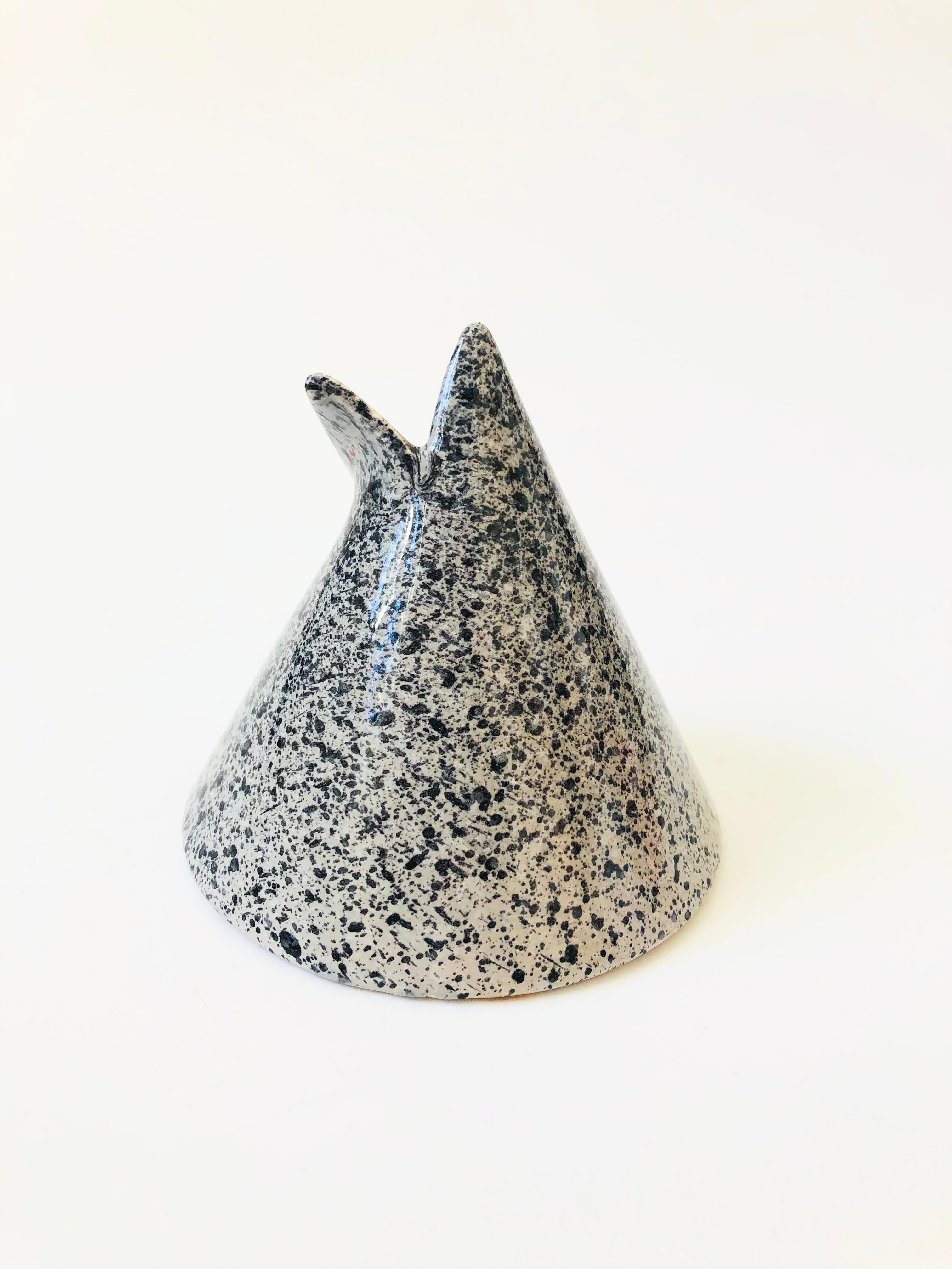 Late 20th Century Vintage Postmodern Cone Vase by Helena Uglow for Mikasa