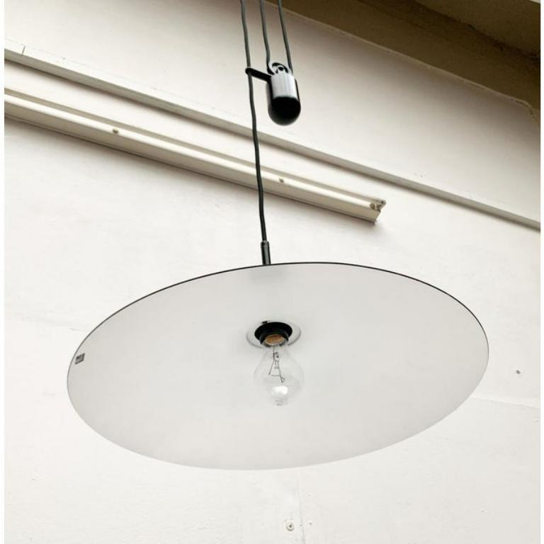 Vintage Postmodern Counterweight Pendant Lamp from Metalarte, 1980s For Sale 5
