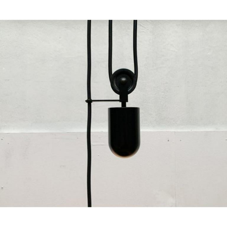 Spanish Vintage Postmodern Counterweight Pendant Lamp from Metalarte, 1980s For Sale