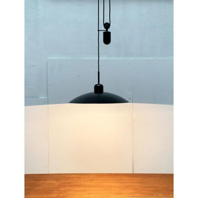 Plastic Vintage Postmodern Counterweight Pendant Lamp from Metalarte, 1980s For Sale