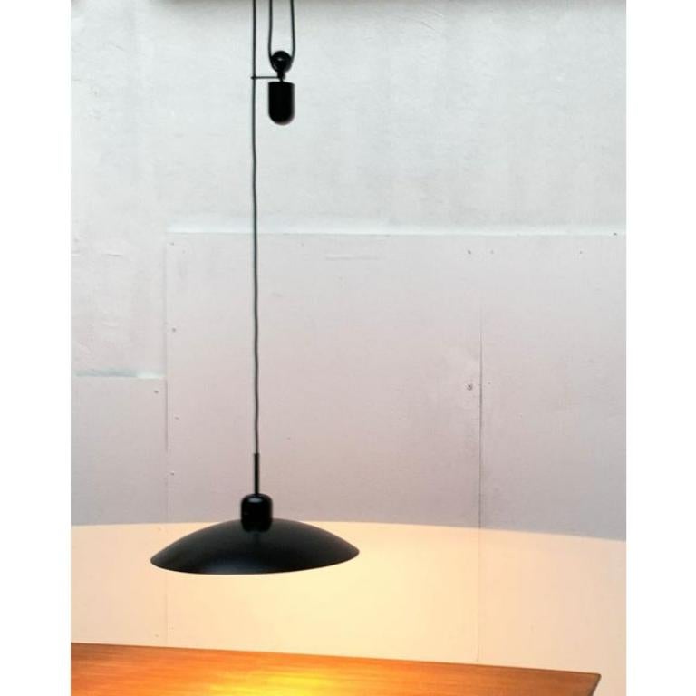 Vintage Postmodern Counterweight Pendant Lamp from Metalarte, 1980s For Sale 2