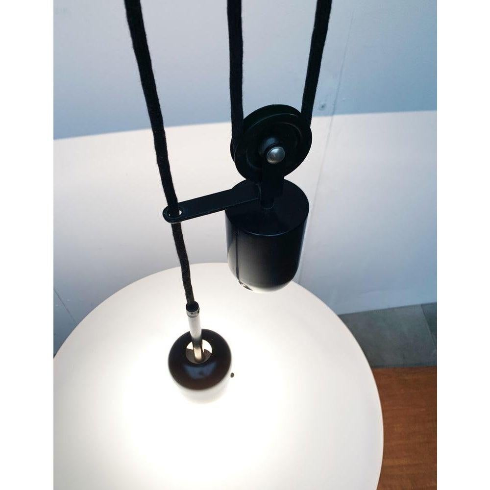 Vintage Postmodern Counterweight Pendant Lamp from Metalarte, 1980s For Sale 3