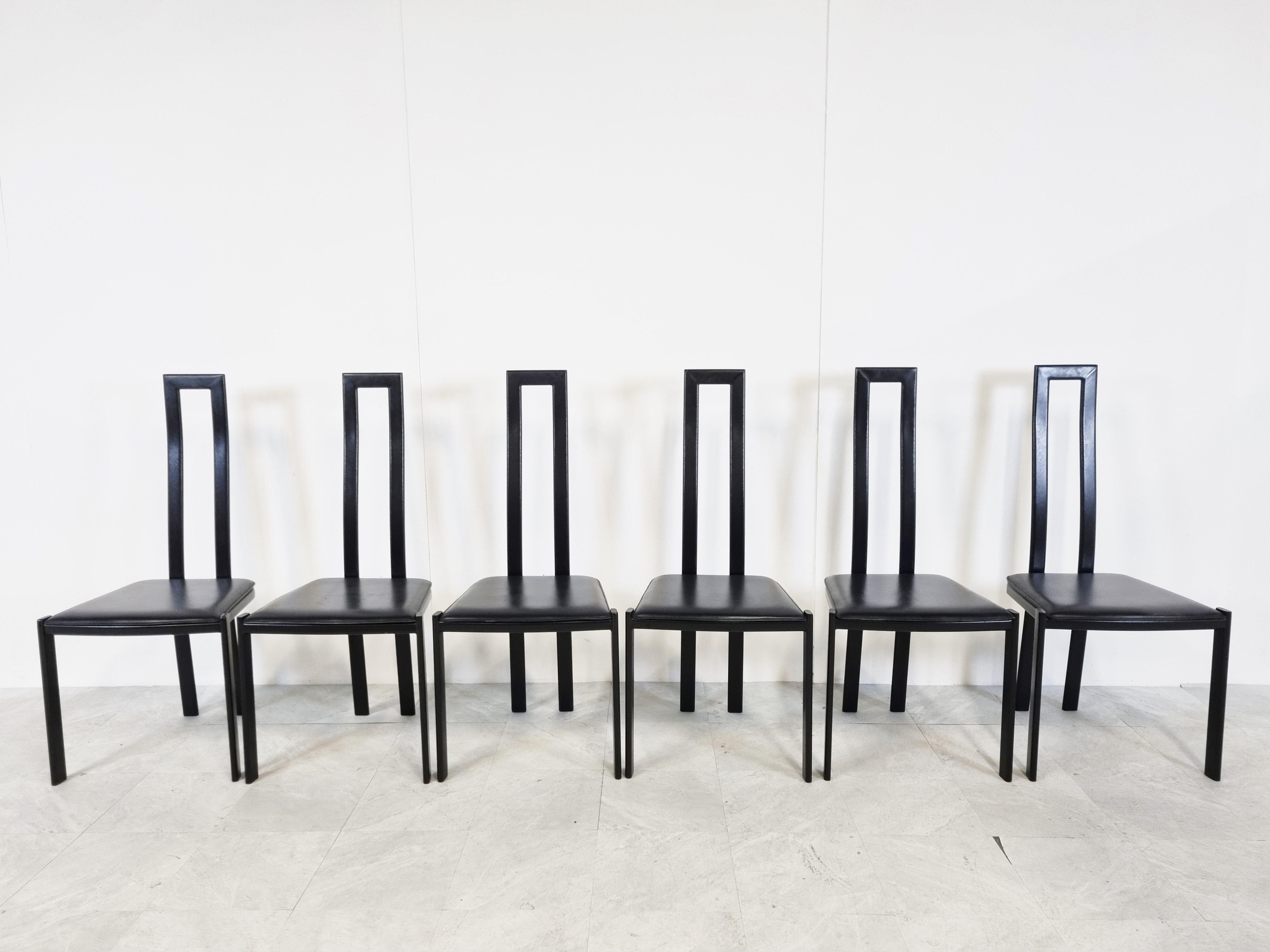 Post-Modern Vintage Postmodern Dining Chairs, 1980s For Sale
