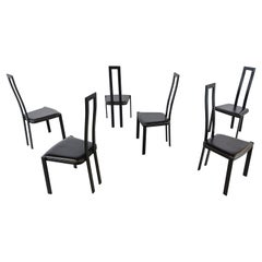 Sillas de comedor postmodernas vintage, años 80