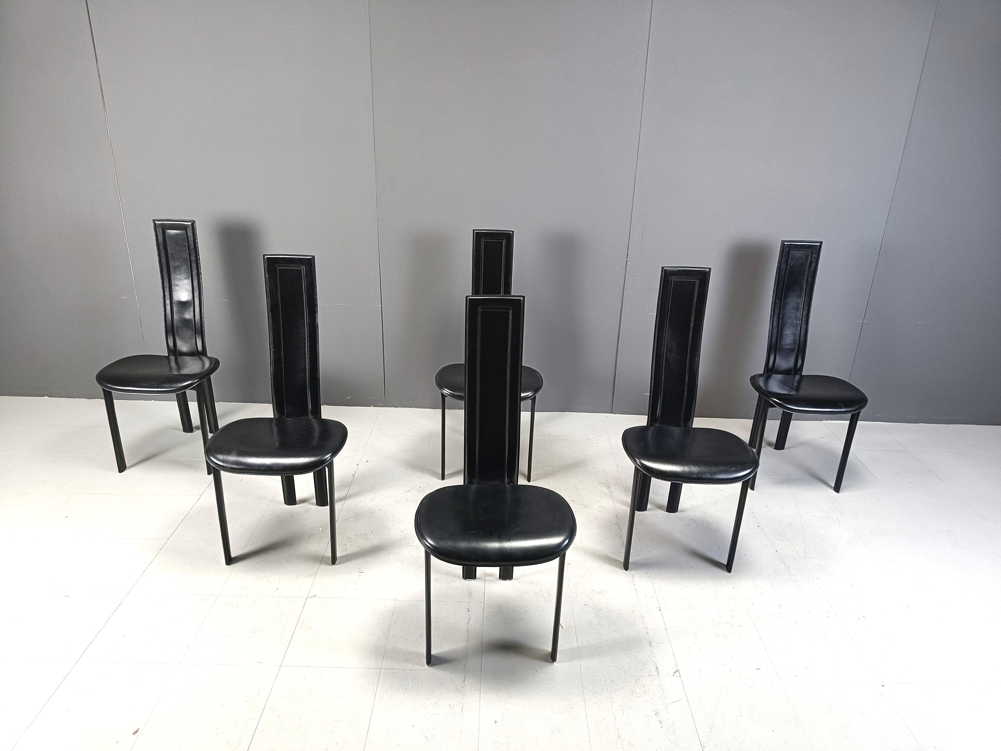 Post-Modern Vintage postmodern dining chairs by Cattelan, 1980s For Sale