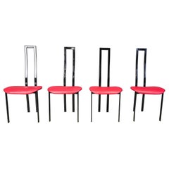 Vintage postmodern dining chairs by Cattelan Italia, 1980s