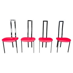 Vintage postmodern dining chairs by Cattelan Italia, 1980s