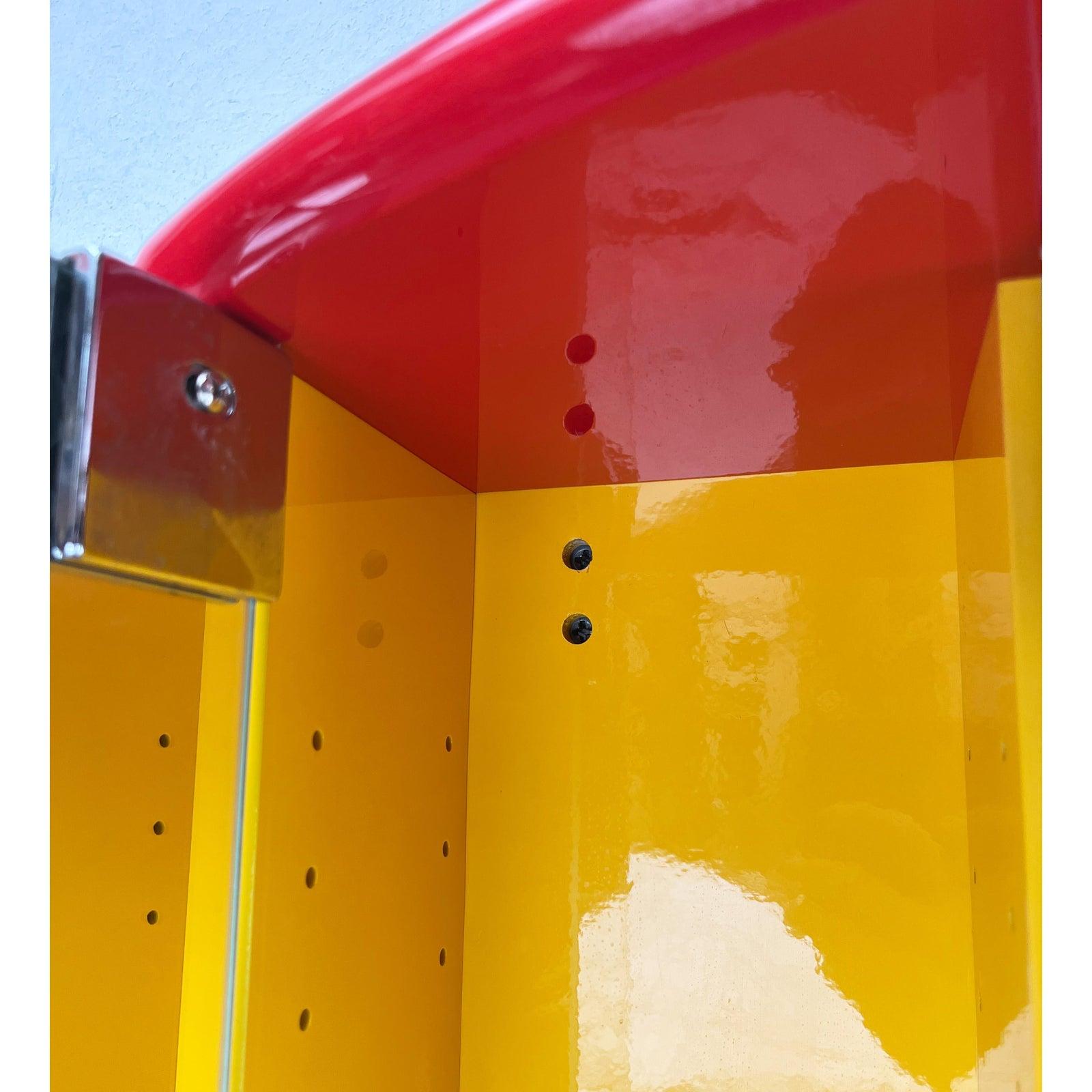 Vintage Postmodern French Bathroom Mirror Cabinet from Decotec, 1980s For Sale 2