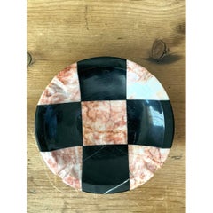 Vintage Postmodern Geometric Stone Ashtray