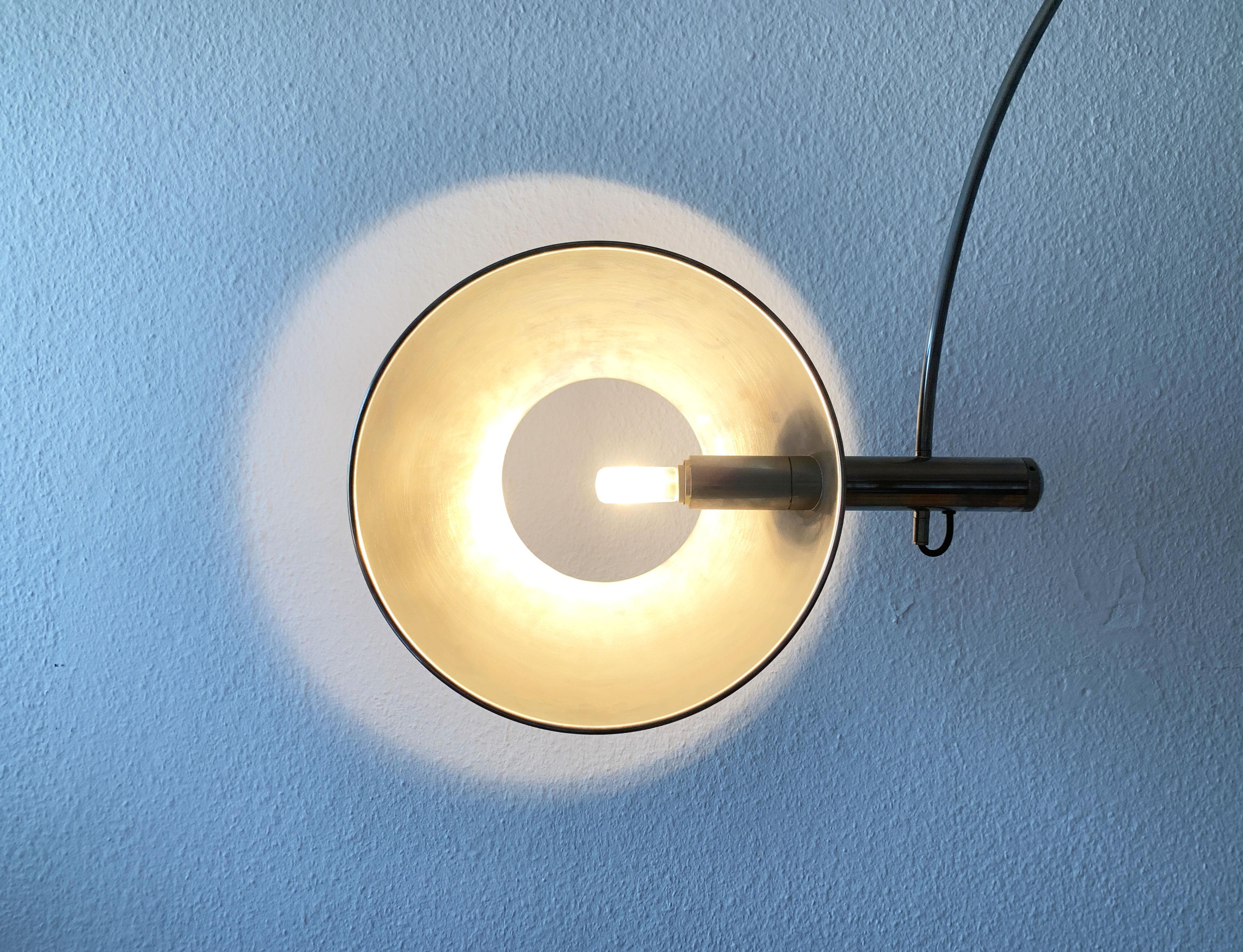 Postmoderne deutsche Boca Arc-Stehlampe von Florian Schulz, Vintage 4