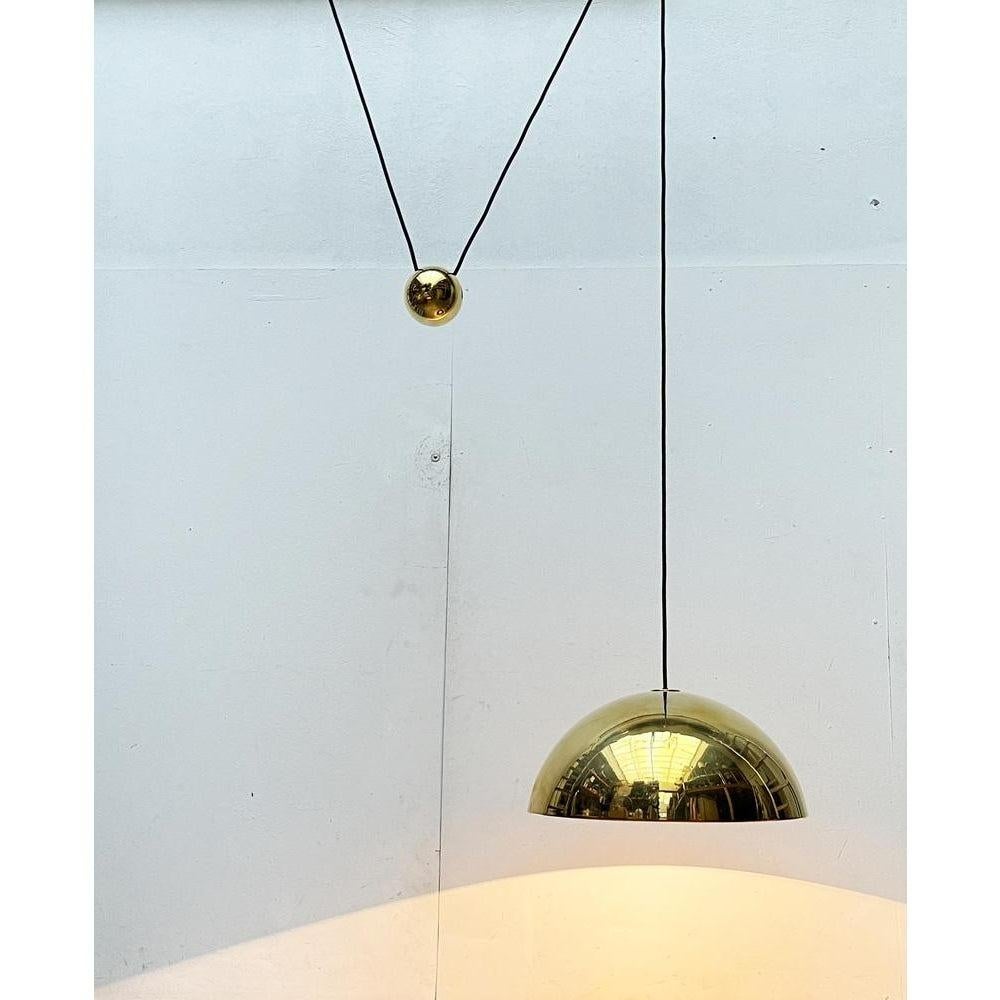 Vintage Postmodern German Brass Model Solan Counterweight Pendant, 1980s For Sale 4