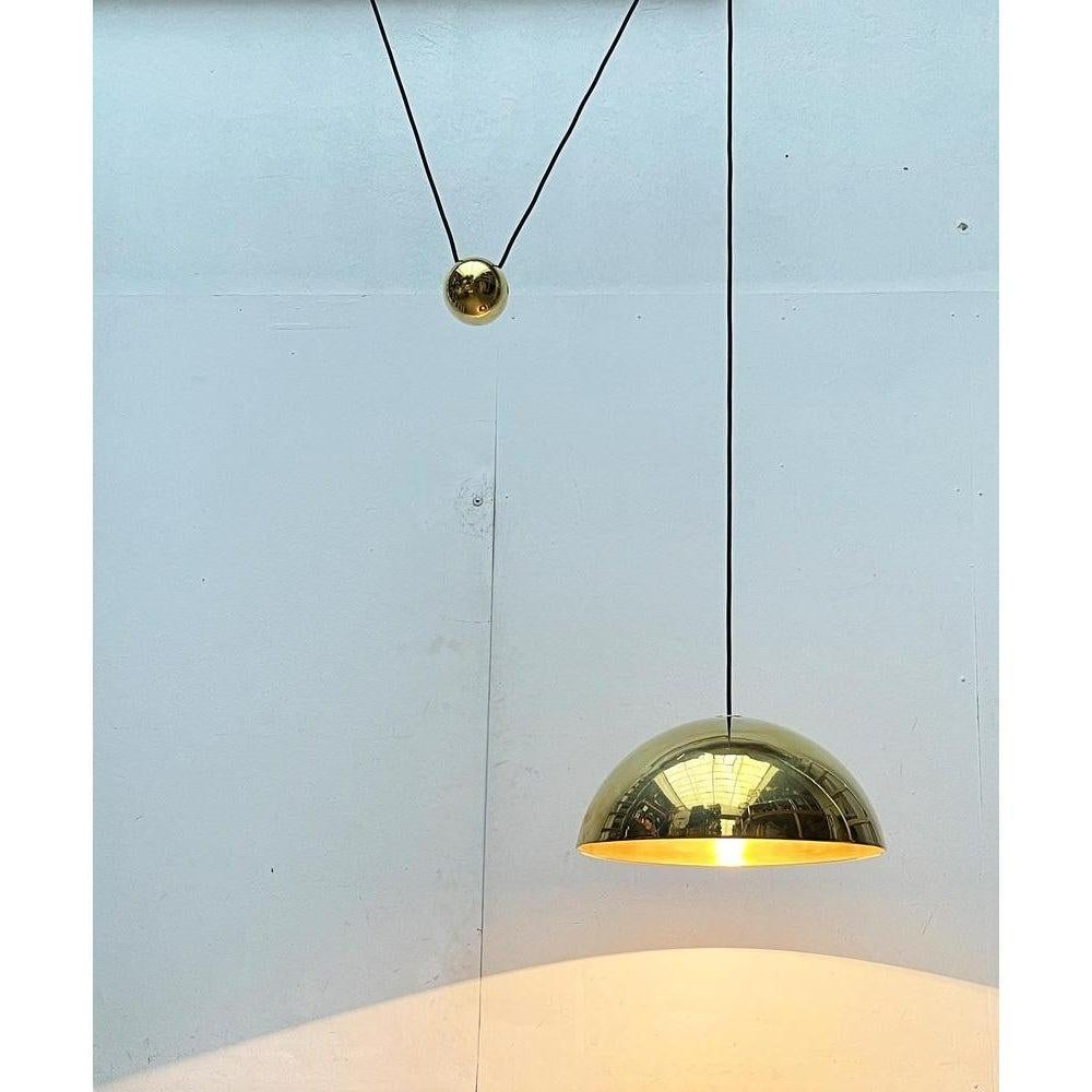 Metal Vintage Postmodern German Brass Model Solan Counterweight Pendant, 1980s For Sale