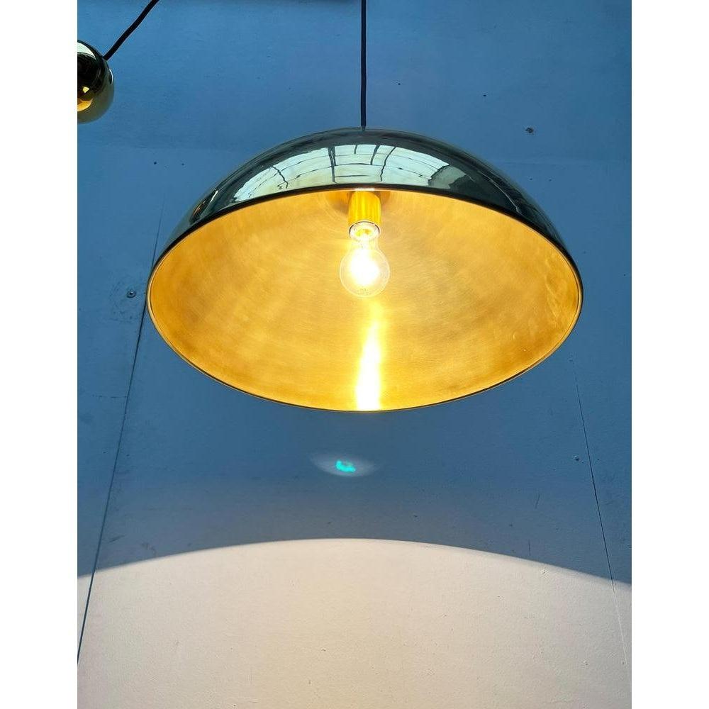 Vintage Postmodern German Brass Model Solan Counterweight Pendant, 1980s For Sale 1