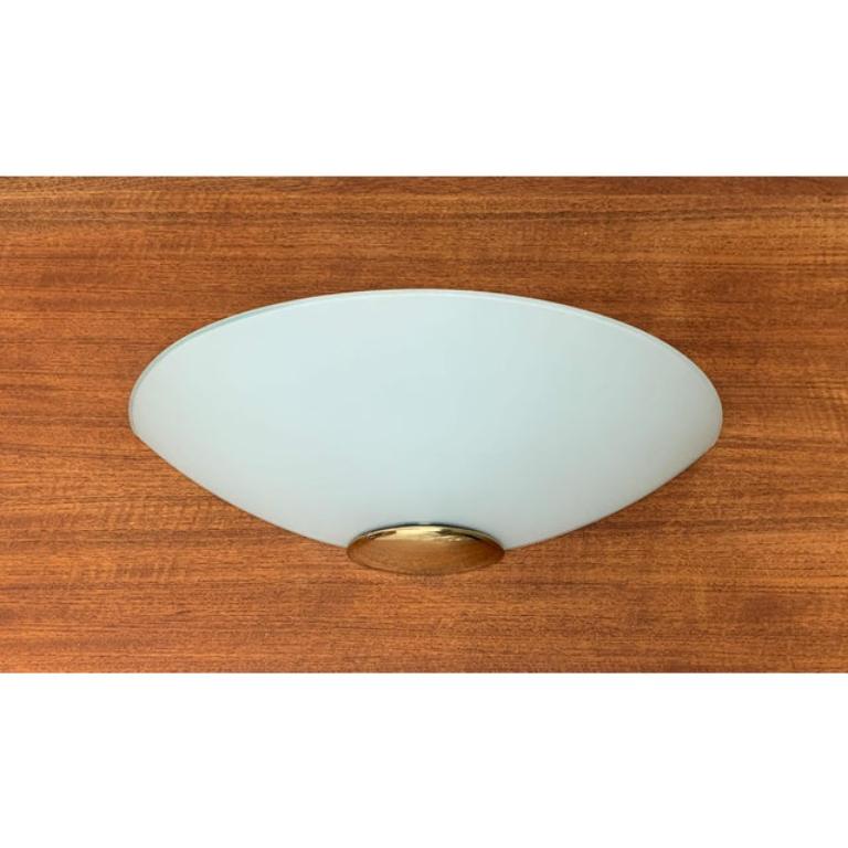 Vintage Postmodern Glass Wall Lamp Sconce from Metalarte, 1980s For Sale 5