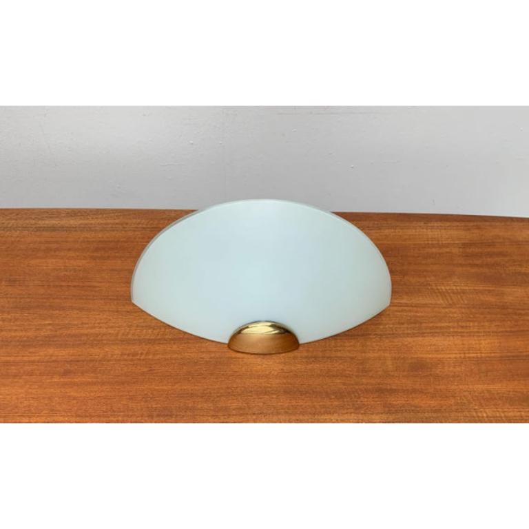 Vintage Postmodern Glass Wall Lamp Sconce from Metalarte, 1980s For Sale 6