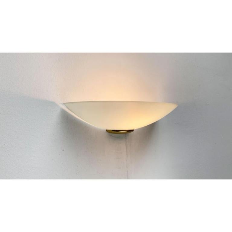 Post-Modern Vintage Postmodern Glass Wall Lamp Sconce from Metalarte, 1980s For Sale