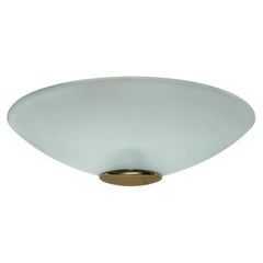 Vintage Postmodern Glass Wall Lamp Sconce from Metalarte, 1980s
