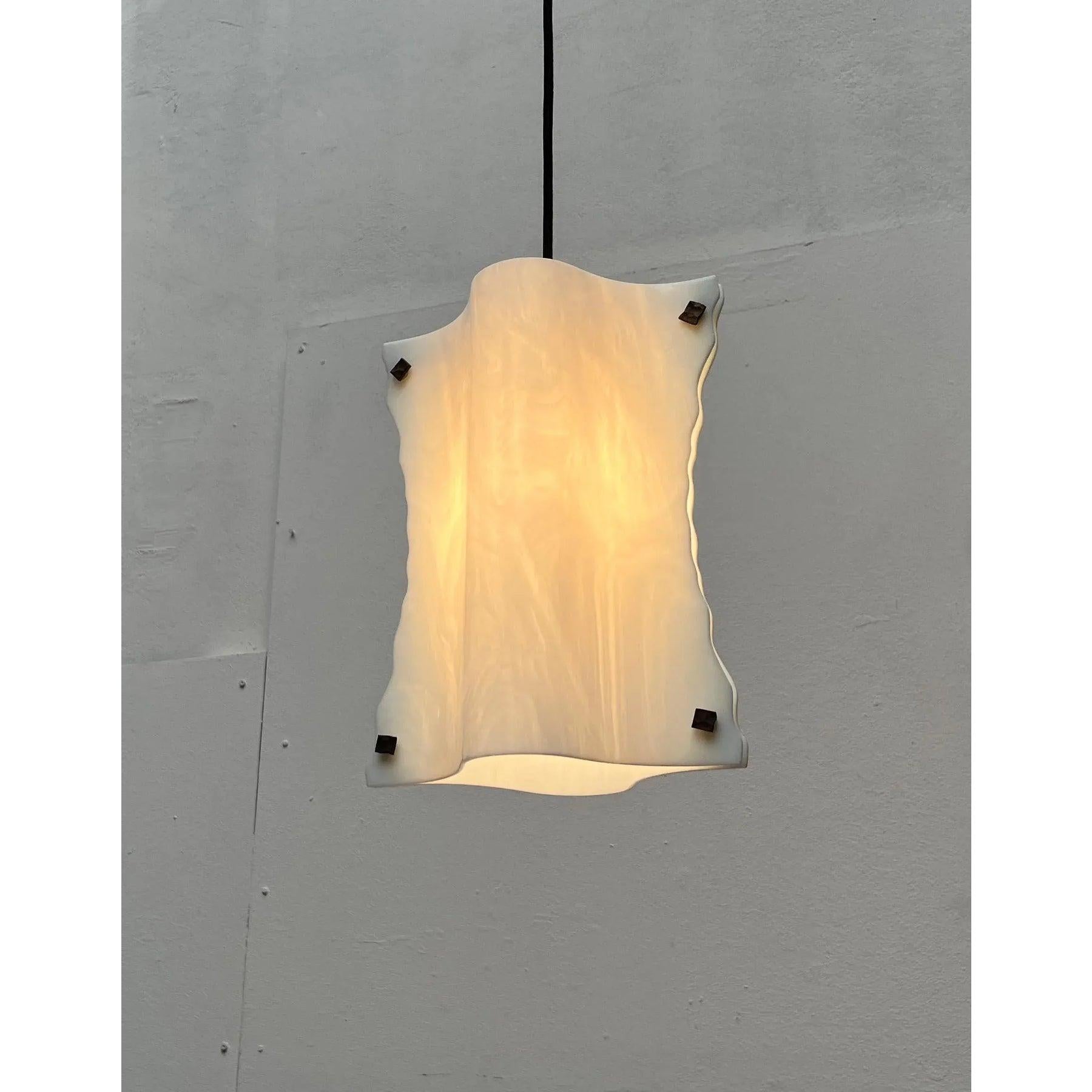 Post-Modern Vintage Postmodern Italian Murano Glass Pendant Lamp, 1970s For Sale