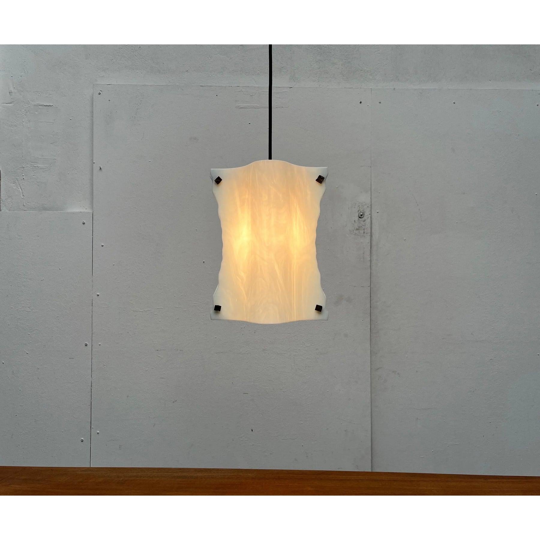 Vintage Postmodern Italian Murano Glass Pendant Lamp, 1970s In Excellent Condition For Sale In Hamburg, DE