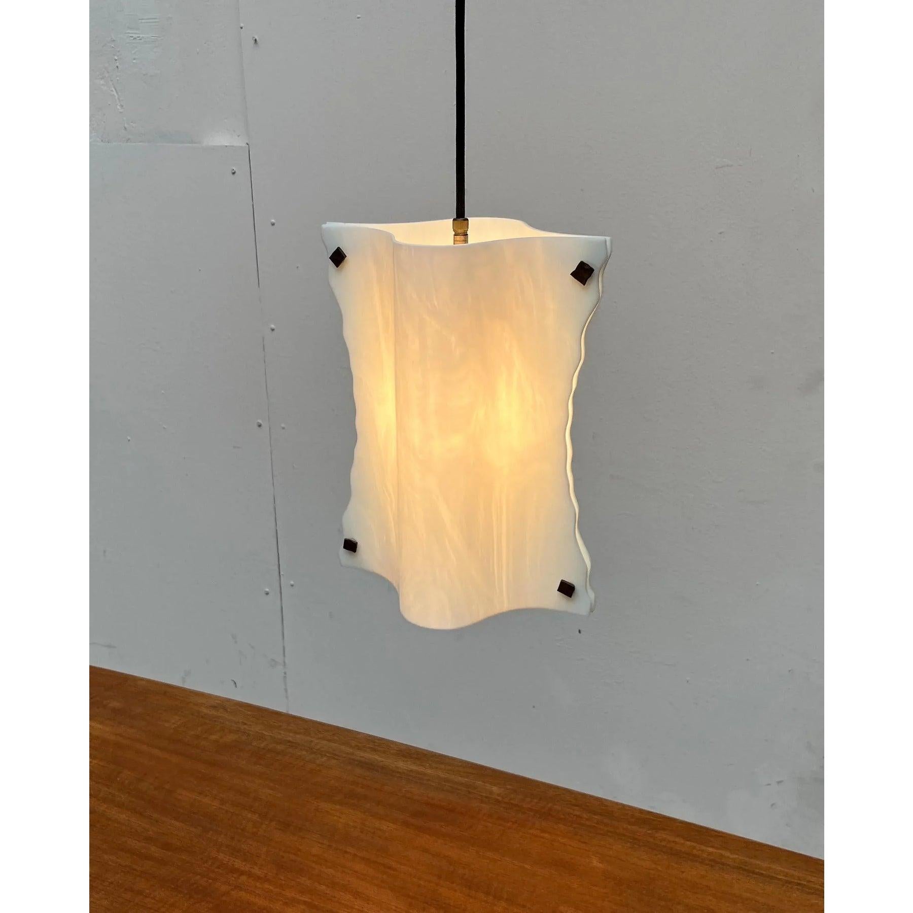 Vintage Postmodern Italian Murano Glass Pendant Lamp, 1970s For Sale 1