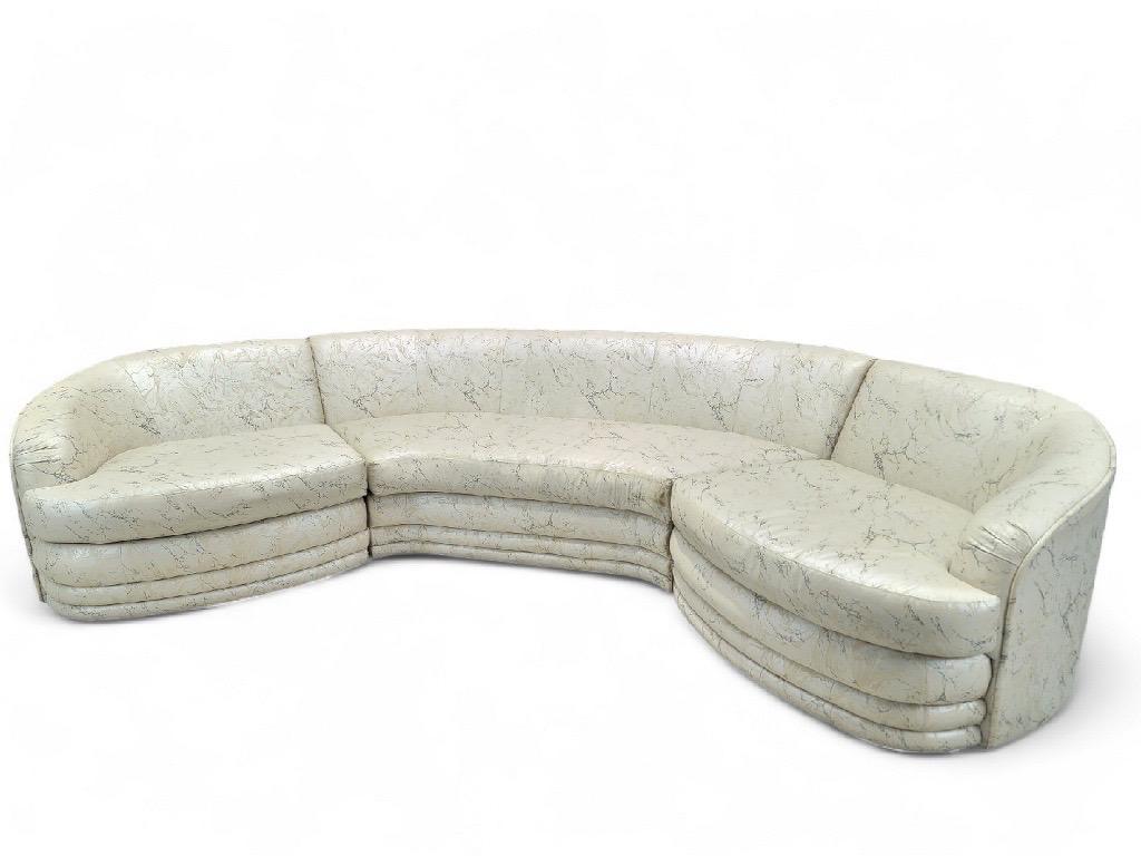Canapé sectionnel vintage postmoderne 3 pièces Bon état - En vente à Chicago, IL