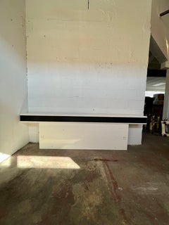 Vintage Postmodern Lacquered Rougier Queen Headboard