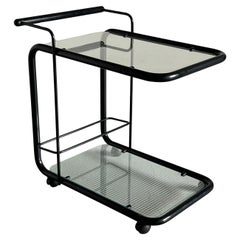 Vintage Postmodern Memphis Style Bar Cart or Trolley by Bieffeplast, 80s Italy