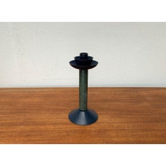 Vintage Postmodern Metal Candleholder, 1980s