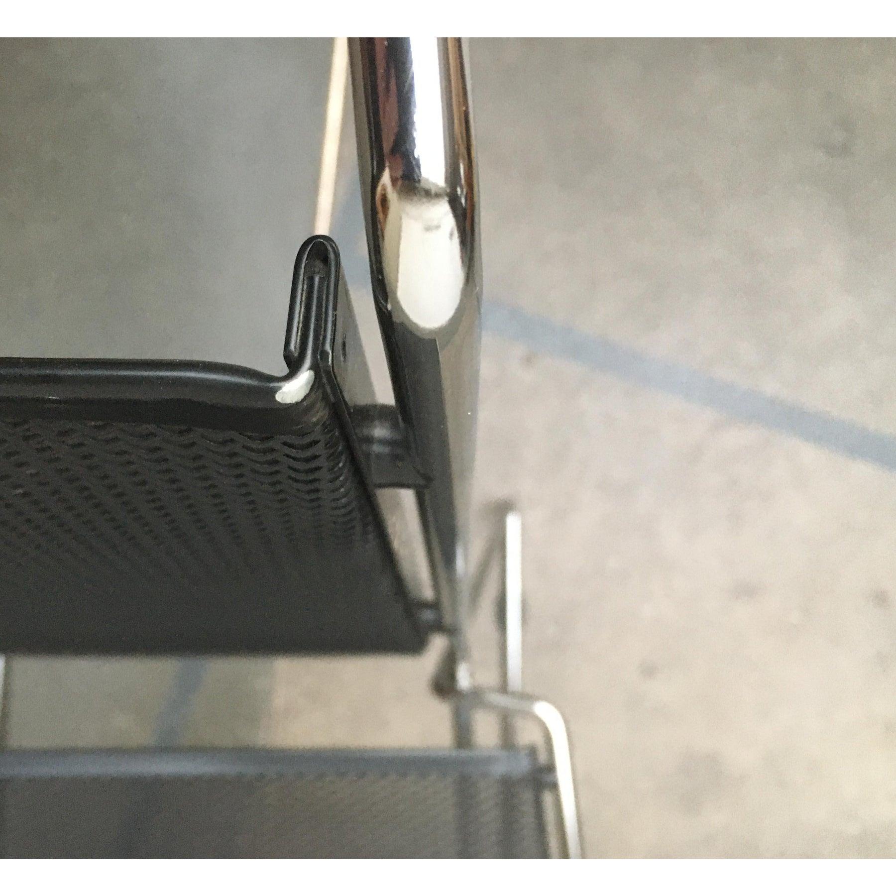 Vintage Postmodern Metal Side Chair by Rolf Rahmlow, 1980s For Sale 5
