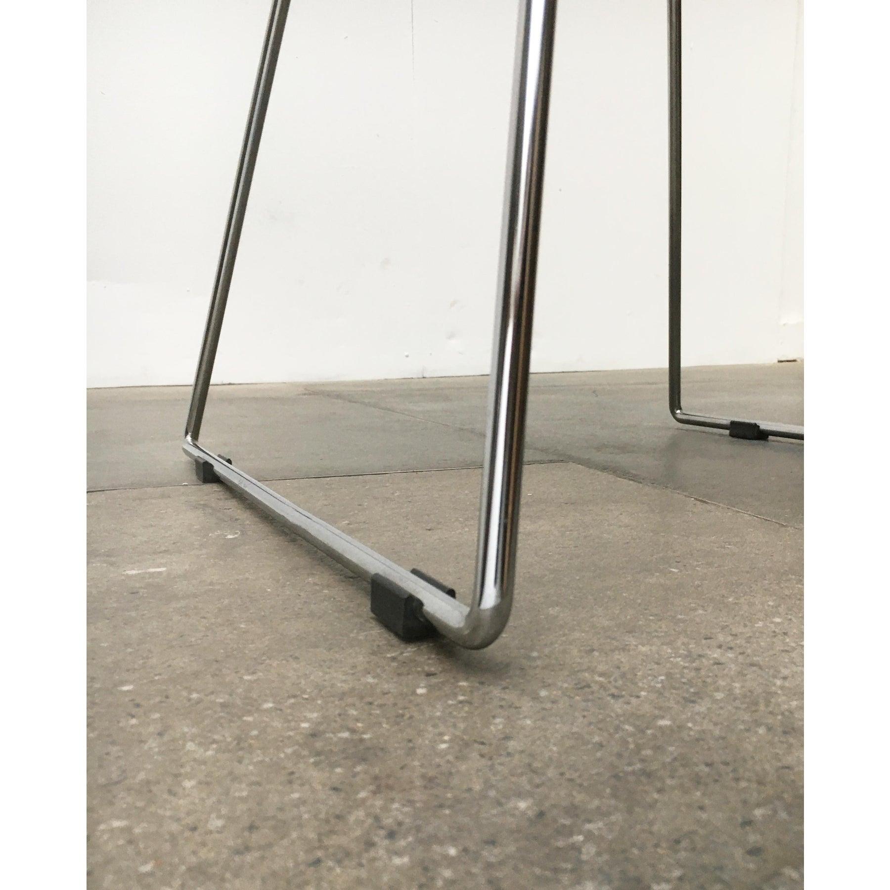 Vintage Postmodern Metal Side Chair by Rolf Rahmlow, 1980s For Sale 7