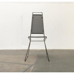 Postmoderner Vintage-Beistellstuhl aus Metall von Rolf Rahmlow, 1980er Jahre